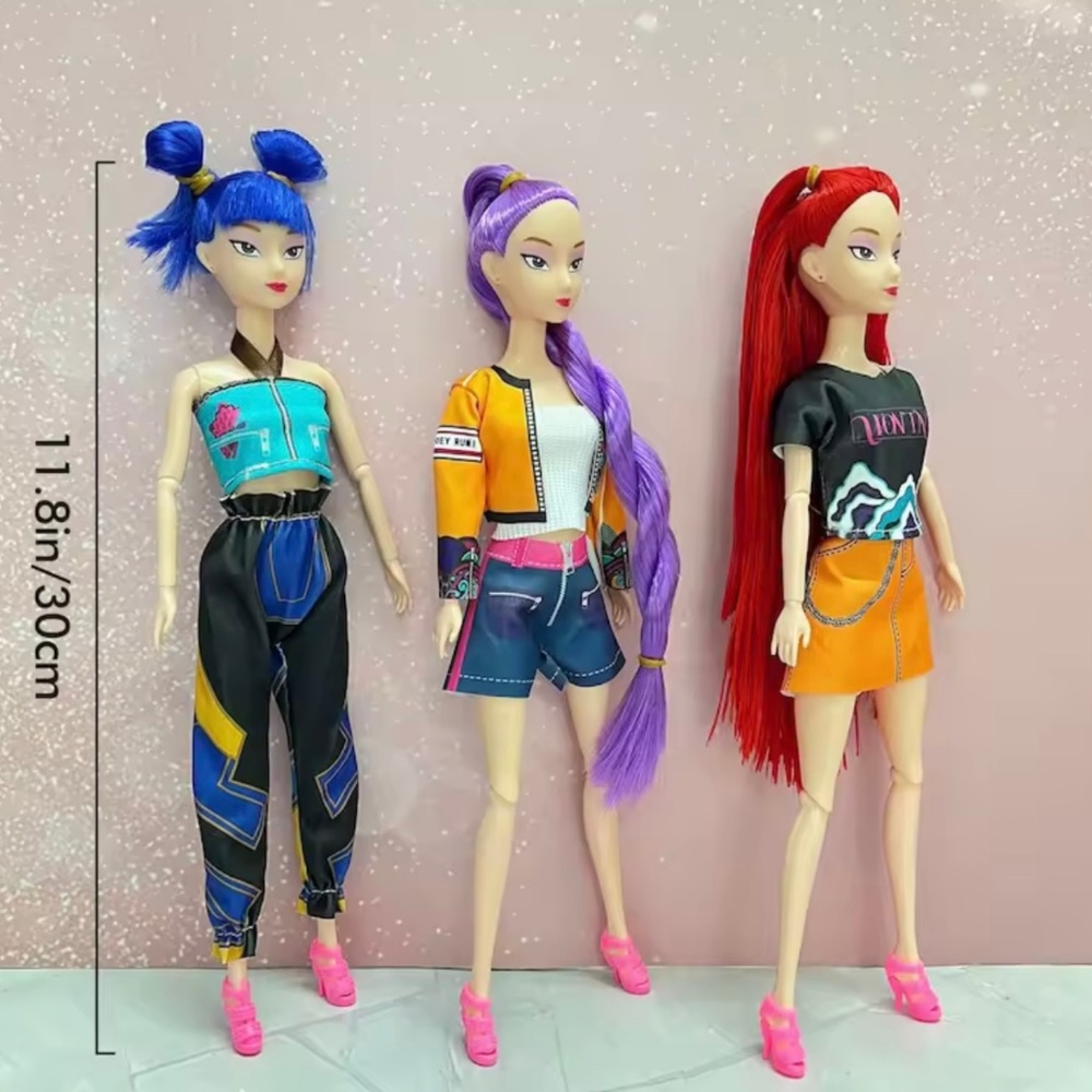 3PCS Kpop Demon Hunter Doll Set Sings 11.8" Figure USA Seller Fast Ship - Picture 4 of 8